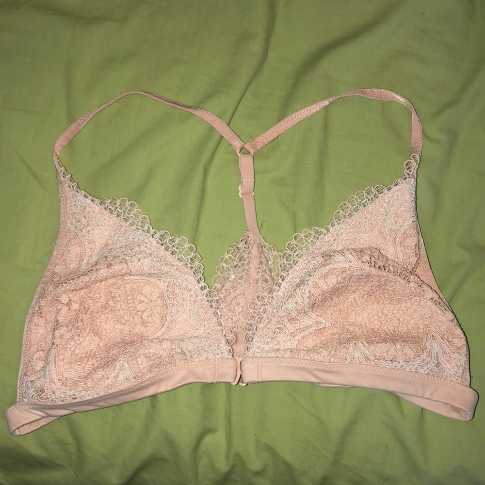 light pink bralette